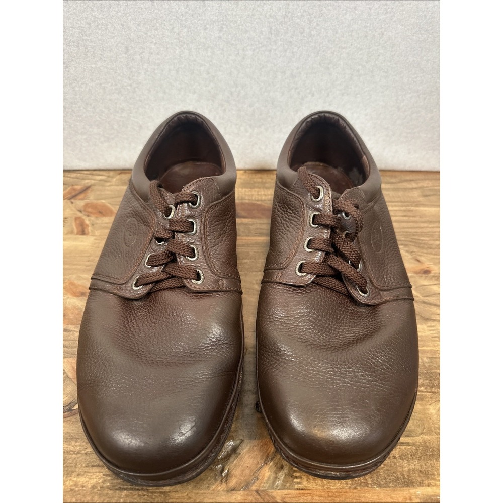 Propet Mens Size 14 XX Villager Brown Leather Lace Up Oxford Shoes Sneaker M4070